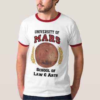 Camiseta Universidade do t-shirt de Marte