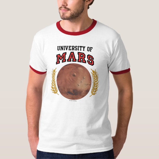 Camiseta Universidade do t-shirt de Marte (Frente)