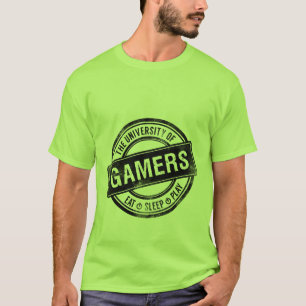 Camiseta Universidade do t-shirt do jogo do Grunge dos