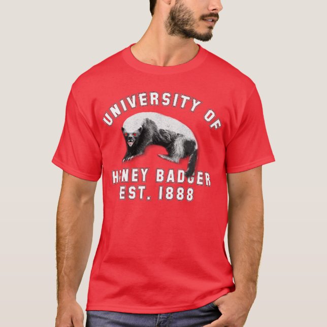 Camiseta Universidade do texugo de mel (Frente)
