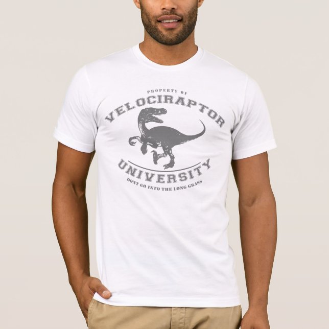 Camiseta Universidade do Velociraptor (Frente)
