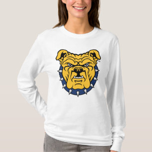 Camiseta Universidade Estadual da NCA&T   Rosto de Buldogue