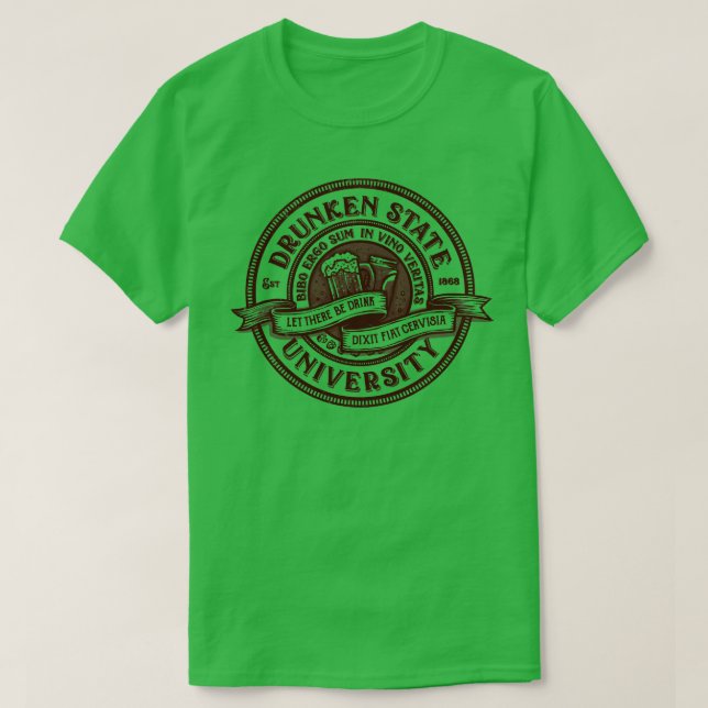 Camiseta Universidade Estadual de Bêbada (Frente do Design)