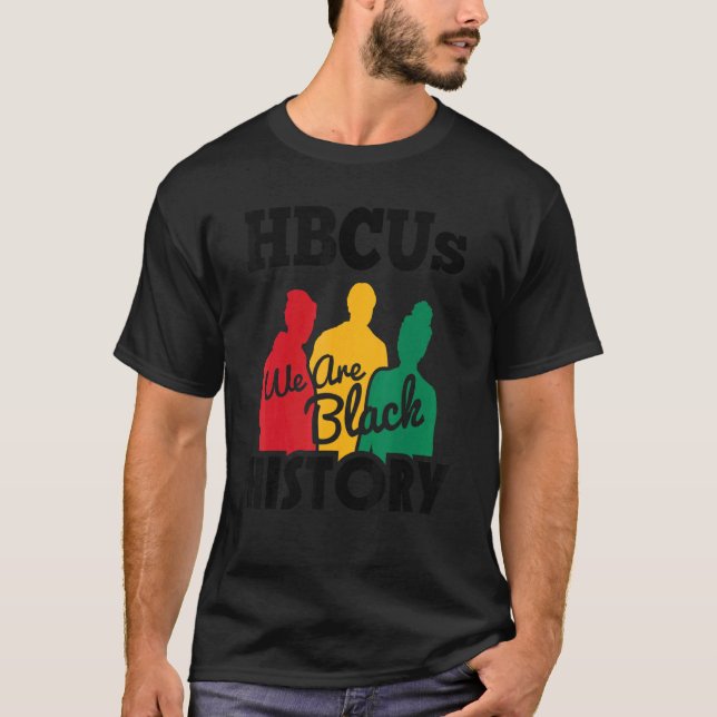 Camiseta Universidade Histórica de Black College Hbcu Black (Frente)