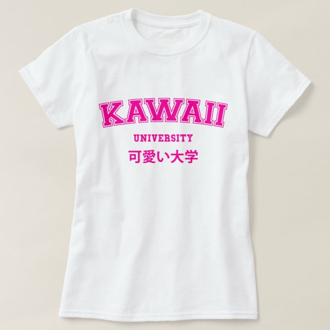 CAMISETA UNIVERSIDADE KAWAII (Frente do Design)