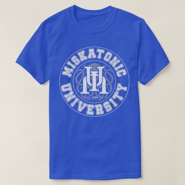 Camiseta Universidade Miskatonic (Frente do Design)
