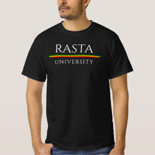 Camiseta Universidade Rasta Cores Rasta Reggae T-Shirt