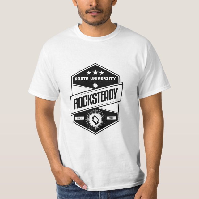 Camiseta Universidade Rasta Rockstable Good Vibgae (Frente)