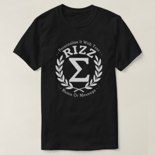 Camiseta Universidade Sigma Rizz PERSONALIZADA