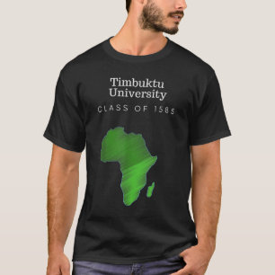 Camiseta Universidade Timbuktu de História Negra