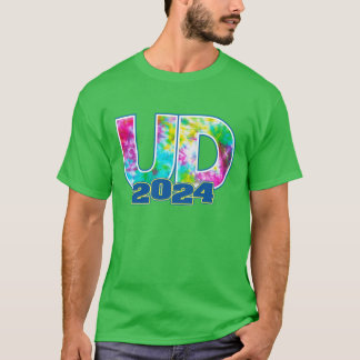 Camiseta University of Delaware UD 24 Logo Tie Dye Oversize