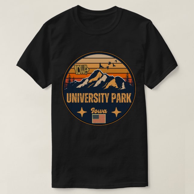 Camiseta University Park, Iowa (Frente do Design)