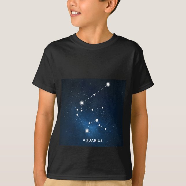 CAMISETA UNIVERSO AZUL ESTRELADO ELEGANTE DA AGUARELA - (Frente)