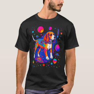 Camiseta Universo do Espaço do Cachorro do pop Artista Beag