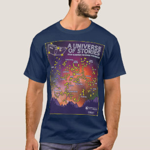 Camiseta Universo do estilo dos homens das histórias T