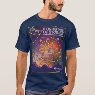 Camiseta Universo do estilo dos homens das histórias T