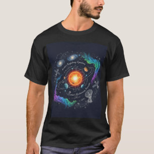 Camiseta Universo Equações Física Espaço Cósmico