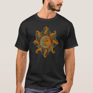Camiseta Universo Estético Boêmio Boho Sol Lua Astrolog