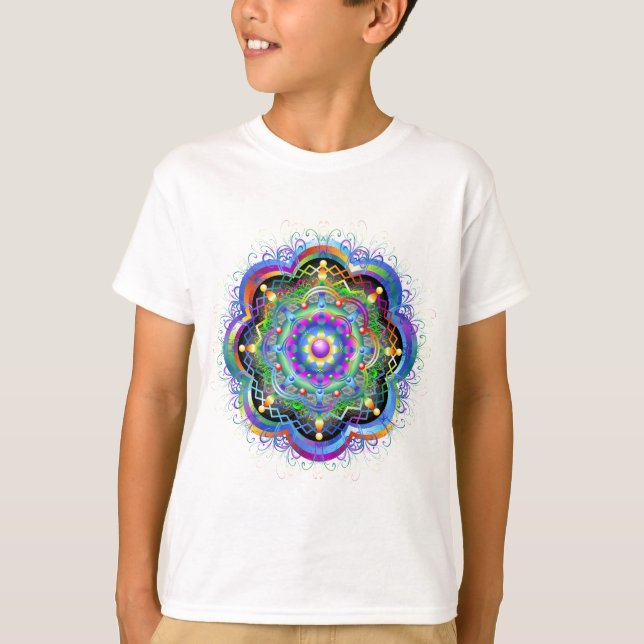 Camiseta Universo Mandala Psicodélico  (Frente)