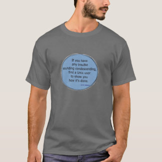 Camiseta Unix condescendente - Scott Adams