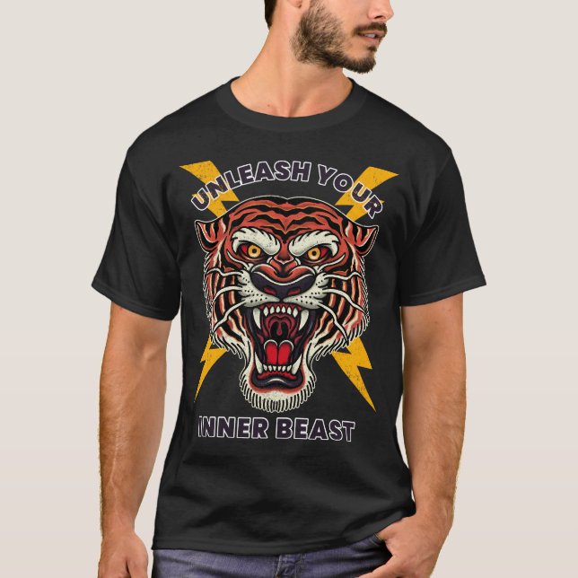 Camiseta Unleash Your Inner Beast T-shirt  (Frente)