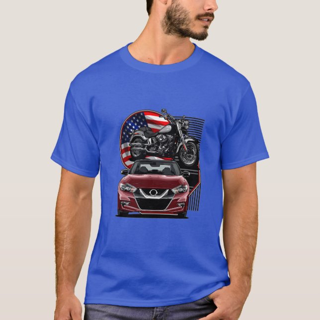 Camiseta "Unleash Your Spirit - Motorcycle & Car Design (Ve (Frente)