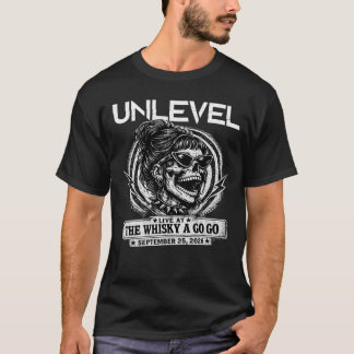 Camiseta UNLEVEL ao vivo no WHISKY (Chick)