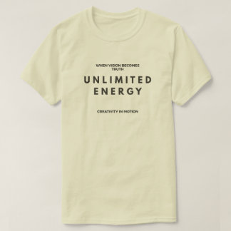 Camiseta Unlimited Energy – Modern Minimalist T-Shirt