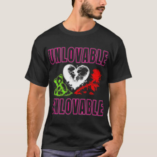 Camiseta Unlovable Broken Heart Teddy Bear Shirt 