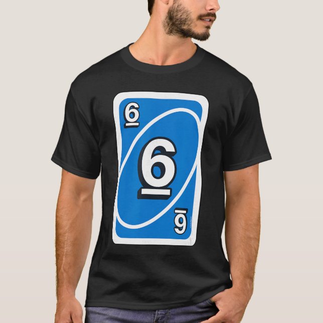Camiseta Uno Halloween Blue 6 Card (Frente)