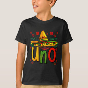 Camiseta Uno Meu Primeiro Aniversário Mexicano Cinco De May