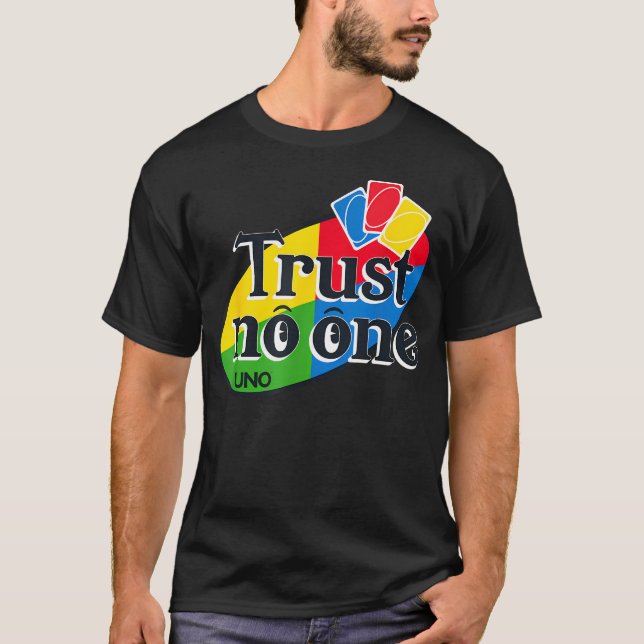 Camiseta Uno - Não Confie (Frente)