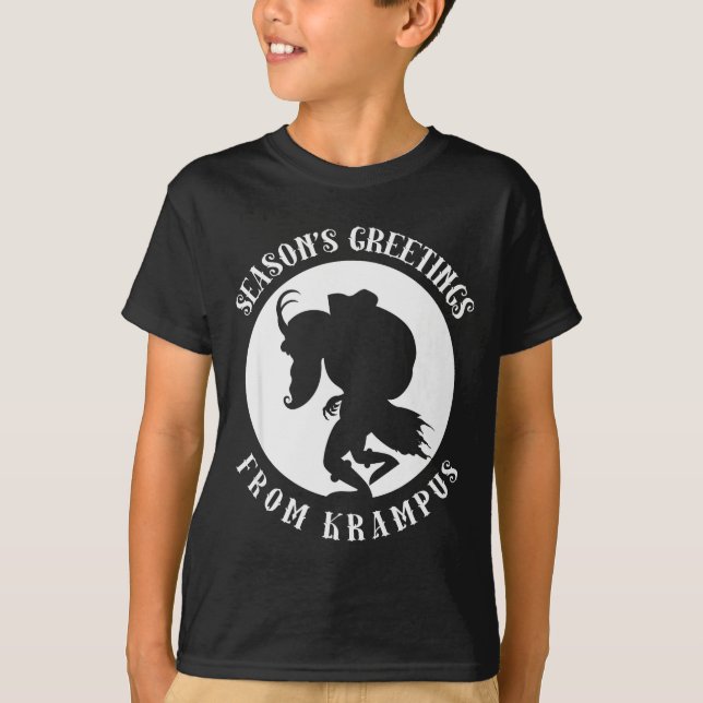 Camiseta Unruly Greetings From Krampus Christmas Apparel Me (Frente)