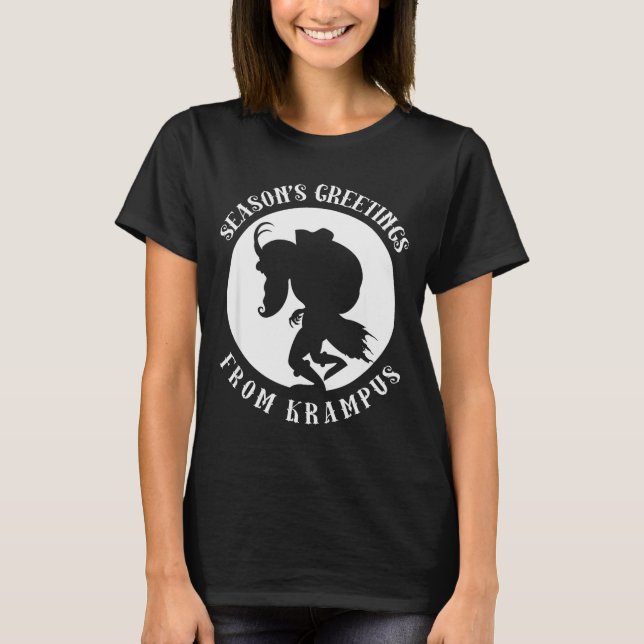 Camiseta Unruly Greetings From Krampus Christmas Apparel Me (Frente)