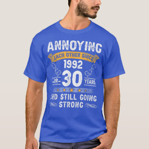 Camiseta Uns Aos Outros Desde 1992 30 Anos Casando Um