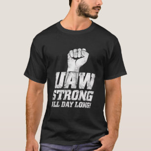 Camiseta Uns Trabalhadores Automóveis Uaw Strike Red Tee Un