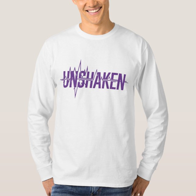 Camiseta UNSHAKEN – Epilepsy Awareness Purple Day Design (Frente)