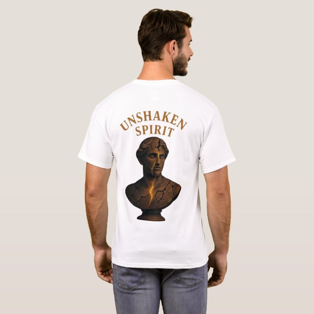 Camiseta UNSHAKEN SPIRIT – Strength in the Cracks (Parte Traseira Completa)