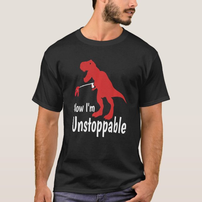 Camiseta Unstoppable Rex Trash Grabber Pickup Tool (Frente)
