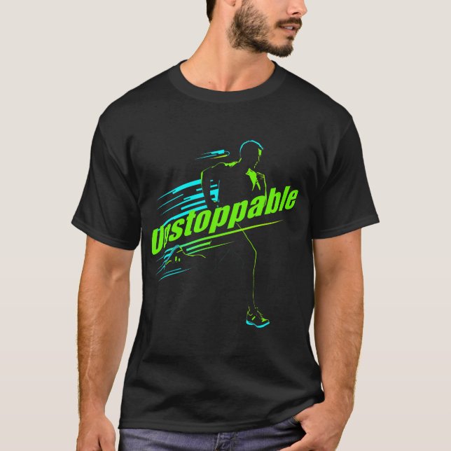 Camiseta “Unstoppable” Runner Graphic T-Shirt (Frente)