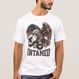 Camiseta Untamed Patriotic Eagle vs Snake Biker T-Shirt USA