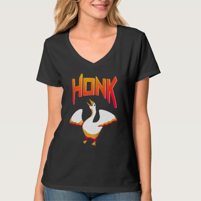 Camiseta Untitled  Goose Game Meme Honk (Frente)