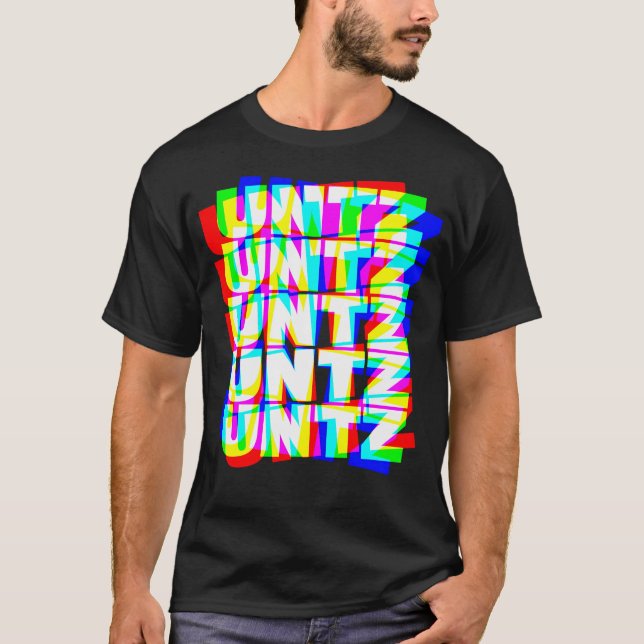 Camiseta Untz Untz Hardstyle Techno Rave Edm Music Dj (Frente)