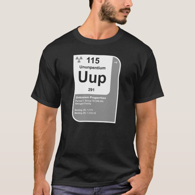 Camiseta Ununpentium (Uup) (Frente)
