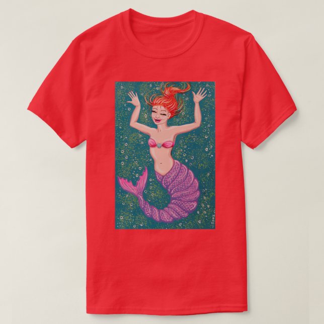 Camiseta Unwinding Mermaid (Frente do Design)