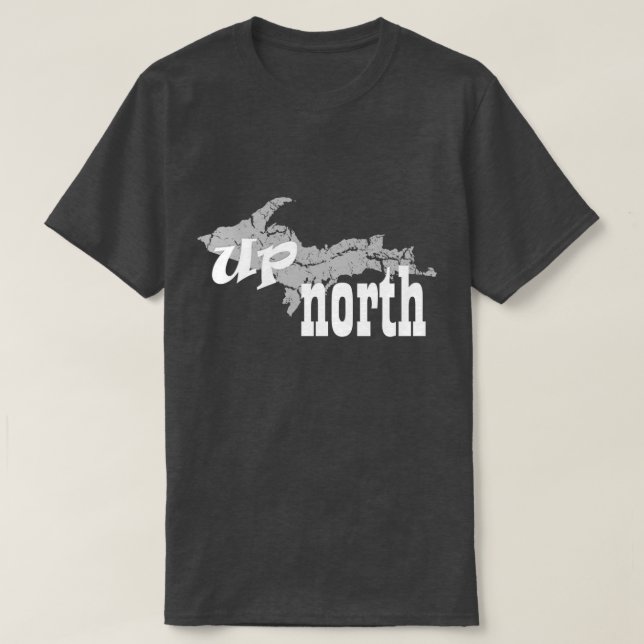 Camiseta UP Michigan Yooper Up North Mens T-shirt (Frente do Design)