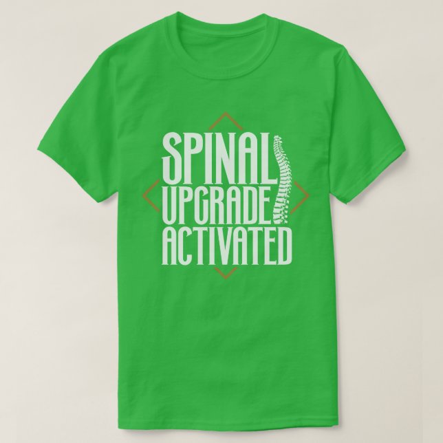 Camiseta Upgrade de coluna ativada (Frente do Design)