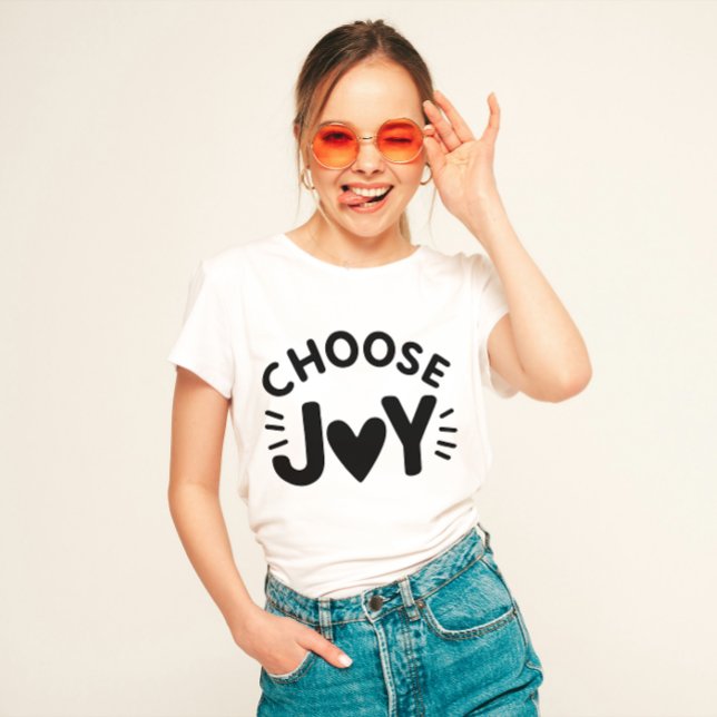 Camiseta Uplifing "Escolher Joy" (Criador carregado)