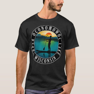 Camiseta Upper Oconomowoc Lake Wisconsin Paddleboard