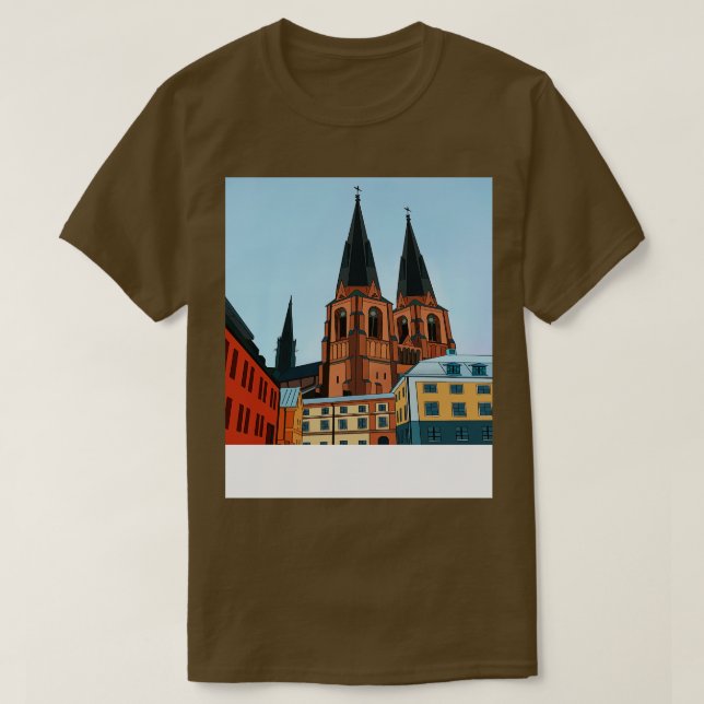Camiseta Uppsala Suecia 2 (Frente do Design)